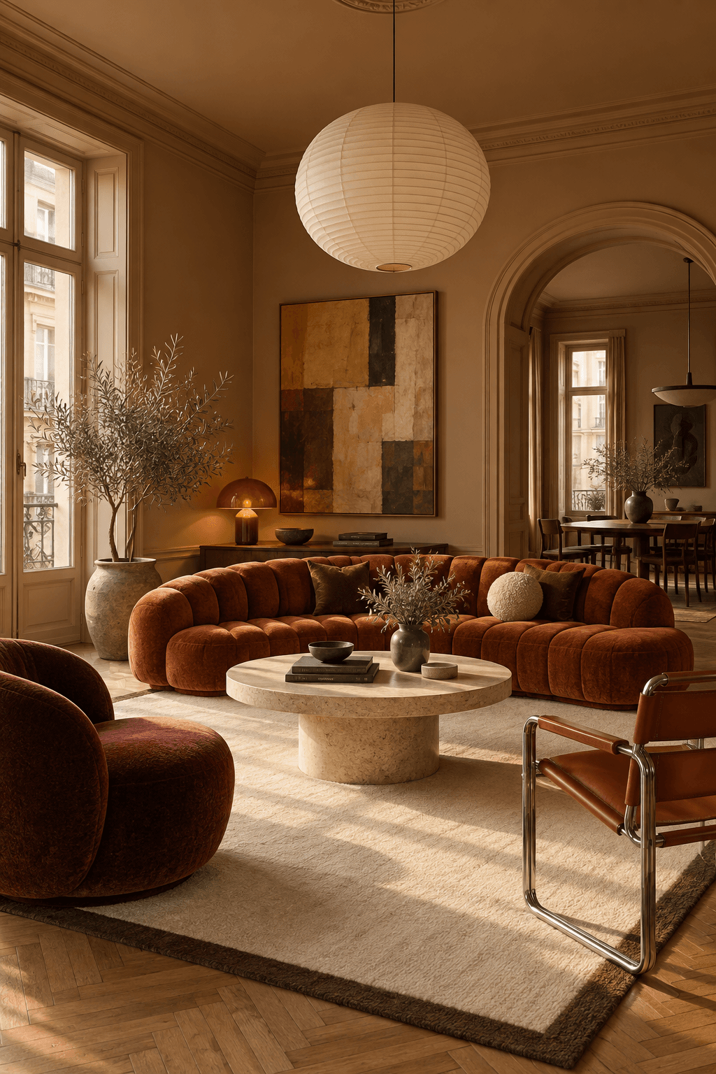 European Retro living room