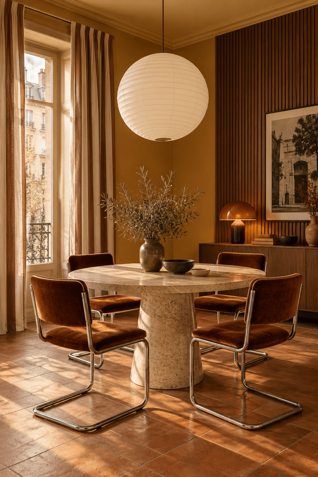 European Retro dining room
